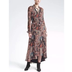 Banana Republic + Olivia Palermo Paisley Dress S